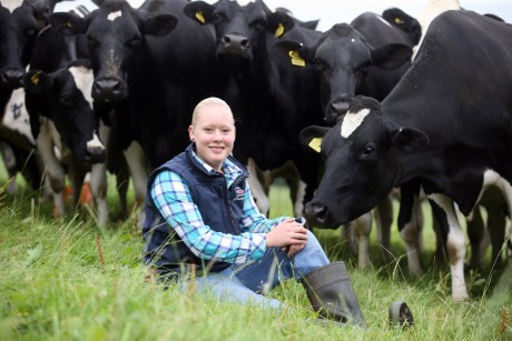 Megan Wilkins developing a career in the male dominated farming industry.