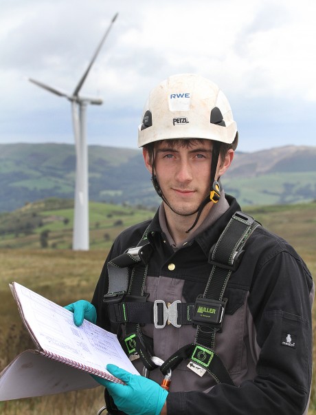 Dylan Jones wants to become a role model for wind power industry.
