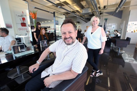 Ken Picton with general manager Natalie Hinton – apprenticeships integral to salon’s success.