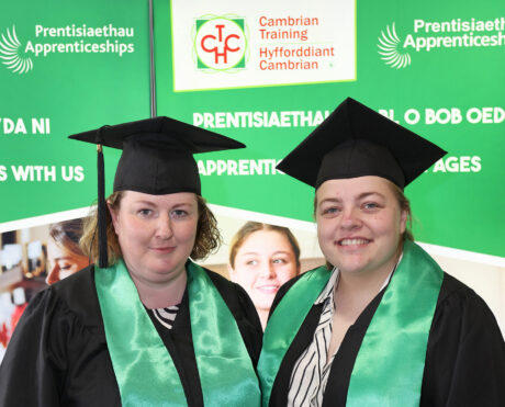 Wynnstay graduates at the graduation ceremony.